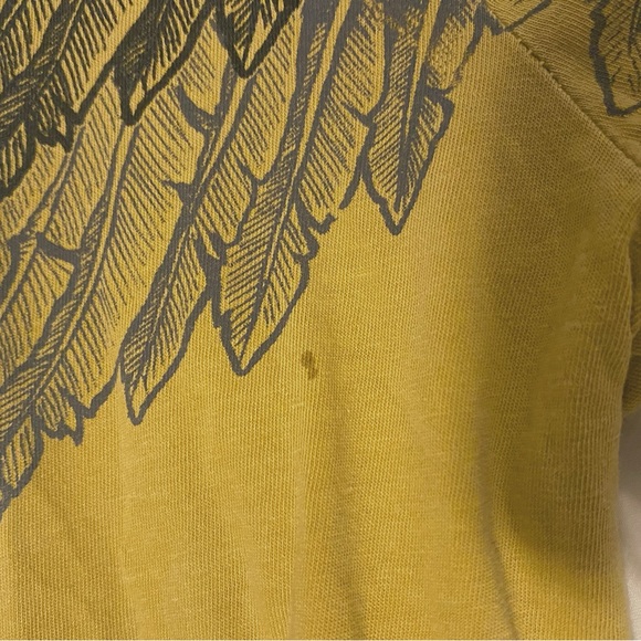 Affliction Angel Wings Long Sleeve Graphic Tee with Crocheted Arm Cutouts - Picture 12 of 13